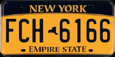 NY license plate FCH6166