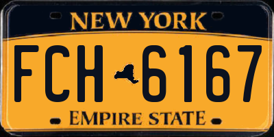 NY license plate FCH6167