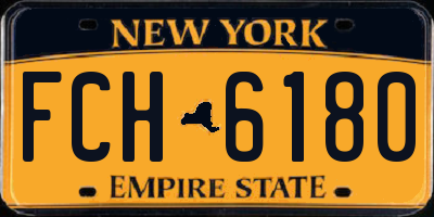 NY license plate FCH6180