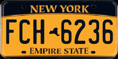 NY license plate FCH6236