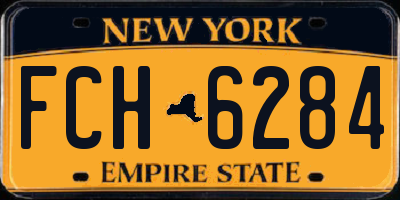 NY license plate FCH6284