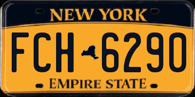 NY license plate FCH6290