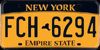 NY license plate FCH6294