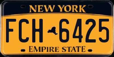 NY license plate FCH6425