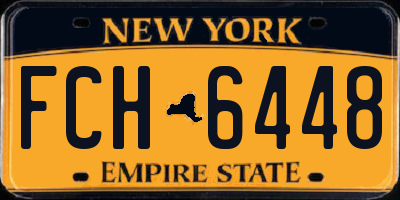 NY license plate FCH6448