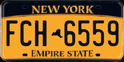 NY license plate FCH6559