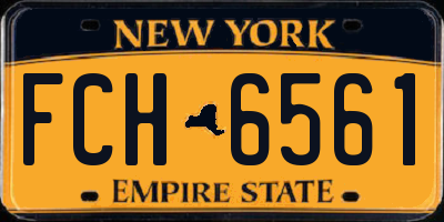 NY license plate FCH6561