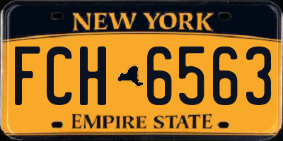 NY license plate FCH6563