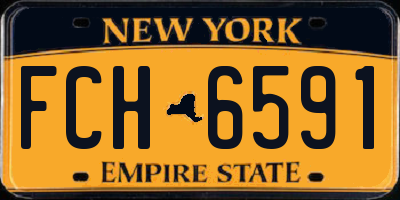 NY license plate FCH6591