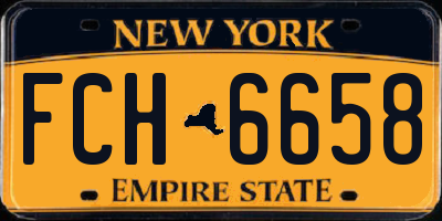 NY license plate FCH6658