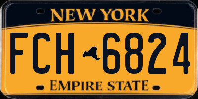 NY license plate FCH6824