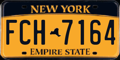 NY license plate FCH7164