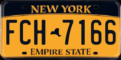 NY license plate FCH7166