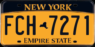 NY license plate FCH7271