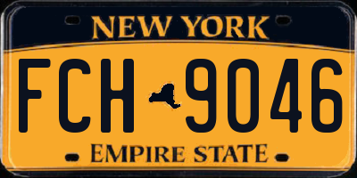 NY license plate FCH9046