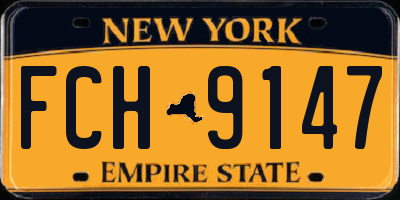 NY license plate FCH9147
