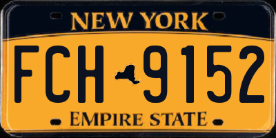 NY license plate FCH9152