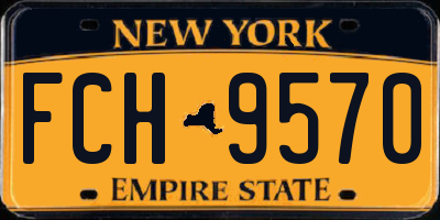 NY license plate FCH9570