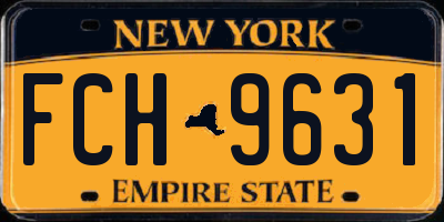 NY license plate FCH9631