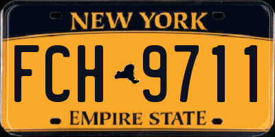 NY license plate FCH9711