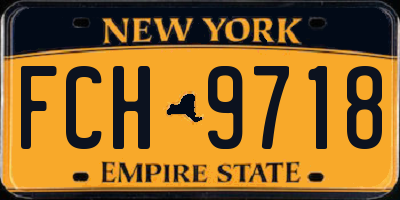 NY license plate FCH9718