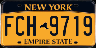 NY license plate FCH9719