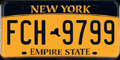 NY license plate FCH9799