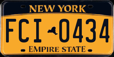 NY license plate FCI0434
