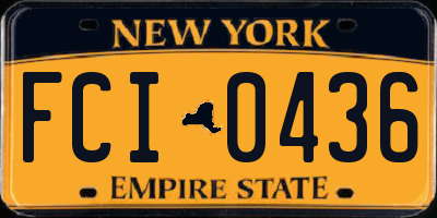NY license plate FCI0436
