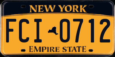 NY license plate FCI0712