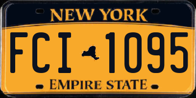 NY license plate FCI1095