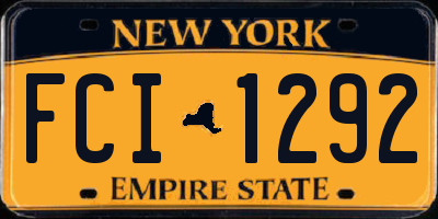 NY license plate FCI1292