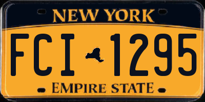 NY license plate FCI1295
