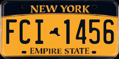 NY license plate FCI1456