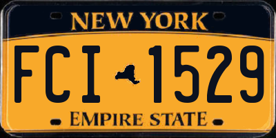 NY license plate FCI1529