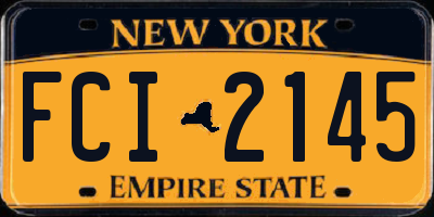 NY license plate FCI2145