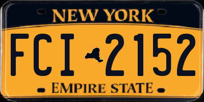 NY license plate FCI2152