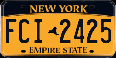 NY license plate FCI2425