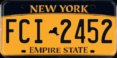 NY license plate FCI2452