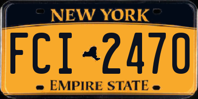 NY license plate FCI2470