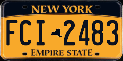 NY license plate FCI2483