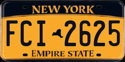 NY license plate FCI2625