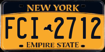 NY license plate FCI2712