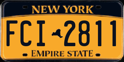 NY license plate FCI2811