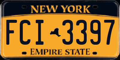 NY license plate FCI3397