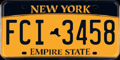 NY license plate FCI3458