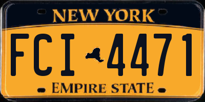 NY license plate FCI4471
