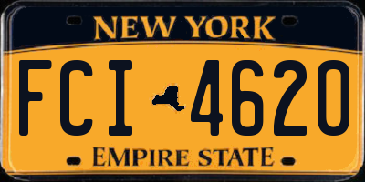 NY license plate FCI4620