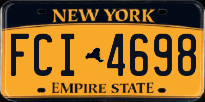 NY license plate FCI4698