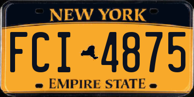 NY license plate FCI4875